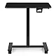 Mobilus juodas reguliuojamas stalas 70x48 cm ModernHome