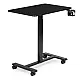 Mobilus juodas reguliuojamas stalas 70x48 cm ModernHome