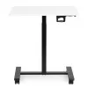 Mobilus baltas reguliuojamo aukščio stalas 70x48 cm ModernHome