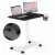 Black Mobile Height-Adjustable Table, 70x48 cm, ModernHome