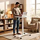 Valge reguleeritava kõrgusega mobiilne laud 70x48 cm ModernHome
