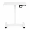 Baltas mobilus reguliuojamo aukščio stalas 70x48 cm ModernHome