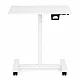 Valge reguleeritava kõrgusega mobiilne laud 70x48 cm ModernHome