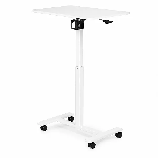Valge reguleeritava kõrgusega mobiilne laud 70x48 cm ModernHome
