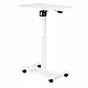 Valge reguleeritava kõrgusega mobiilne laud 70x48 cm ModernHome