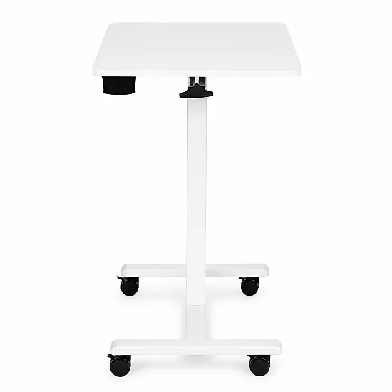 Valge reguleeritava kõrgusega mobiilne laud 70x48 cm ModernHome
