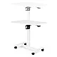 Valge reguleeritava kõrgusega mobiilne laud 70x48 cm ModernHome