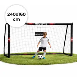 Futbolo vartai su tinklu 240 x 160 x 85 cm MOVEPRO