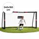 Futbolo vartai su tinklu 240 x 160 x 85 cm MOVEPRO