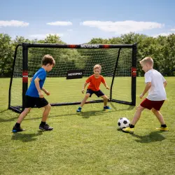 Futbolo vartai su tinklu 240 x 160 x 85 cm MOVEPRO