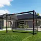 Futbolo vartai su tinklu 240 x 160 x 85 cm MOVEPRO
