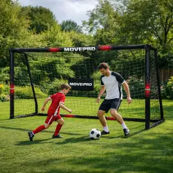 Futbolo vartai su tinklu 300x200x120 cm MOVEPRO