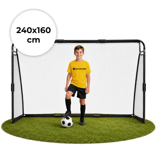 Futbolo vartai su tinklu 240 x 160 x 80 cm MOVEPRO