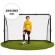 Futbolo vartai su tinklu 240 x 160 x 80 cm MOVEPRO