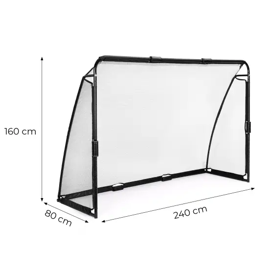 Futbolo vartai su tinklu 240 x 160 x 80 cm MOVEPRO