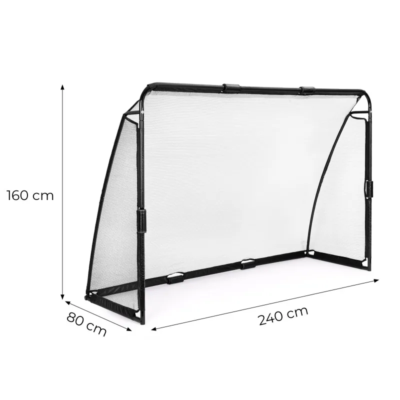 Футбольные ворота с сеткой 240 x 160 x 80 см MOVEPRO