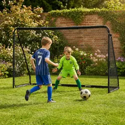 Futbolo vartai su tinklu 240 x 160 x 80 cm MOVEPRO