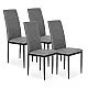 A set of 4 gray chairs for the dining room and living room Armchairs and chairs ModernHome