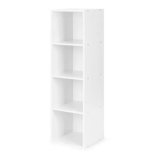 Modern white cabinet with 4 shelves Shelves ModernHome