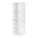 Modern white cabinet with 4 shelves Shelves ModernHome