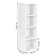 Modern white cabinet with 4 shelves Shelves ModernHome