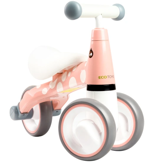 Rausvas balansinis dviratis Flaming Dviračiai ECOTOYS