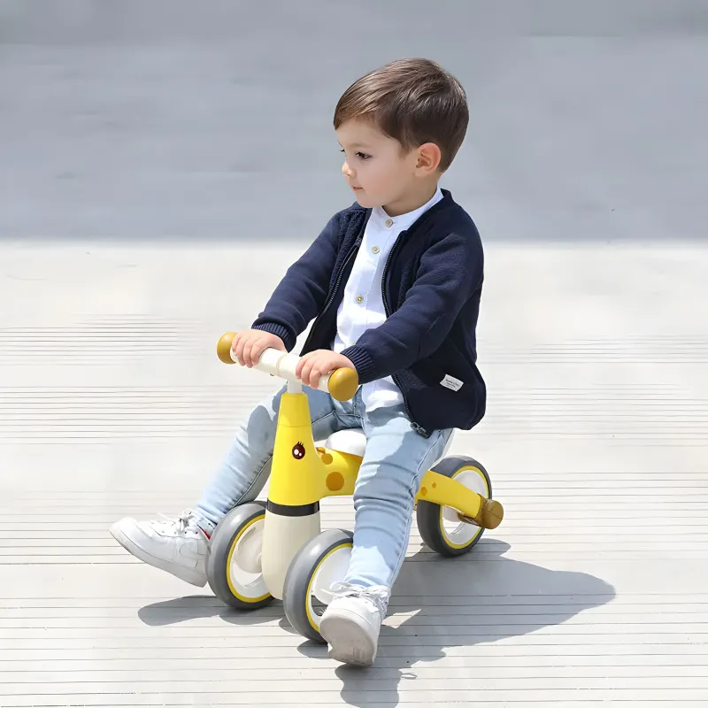 Geltonas balansinis dviratis Žirafa Dviračiai ECOTOYS