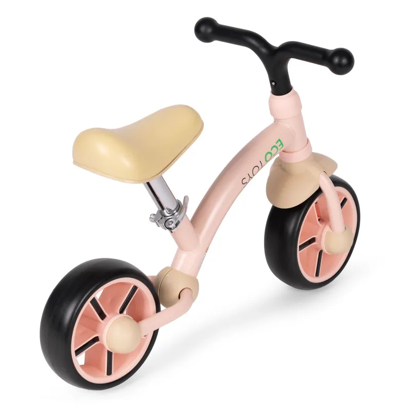 Vaikiškas rožinis balansinis dviratis Dviračiai ECOTOYS