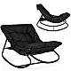 Black garden armchair with cushion by MultiGarden