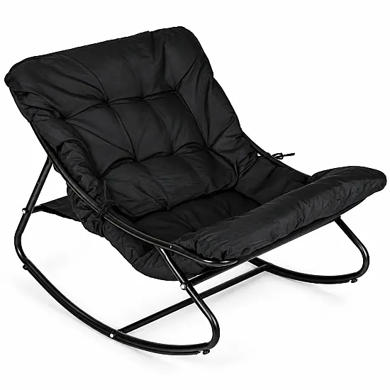 Black garden armchair with cushion by MultiGarden