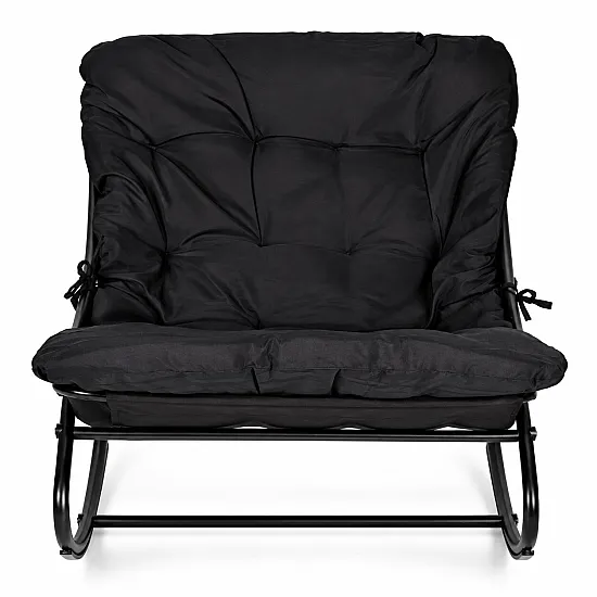 Black garden armchair with cushion by MultiGarden