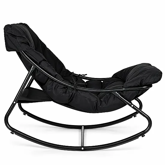 Black garden armchair with cushion by MultiGarden