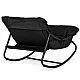 Black garden armchair with cushion by MultiGarden