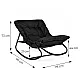 Black garden armchair with cushion by MultiGarden