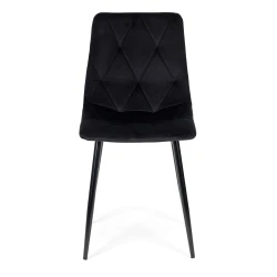 Valgomojo ir svetainės  juodos spalvos 4 kėdžių komplektas