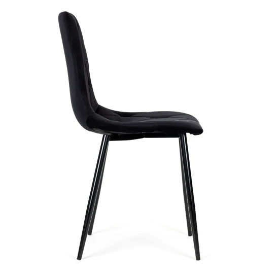 Valgomojo ir svetainės  juodos spalvos 4 kėdžių komplektas Foteliai ir kėdės ModernHome