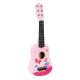 Wooden Guitar for Kids with Metal Strings and Pick – Pink Muzikos instrumentai ECOTOYS