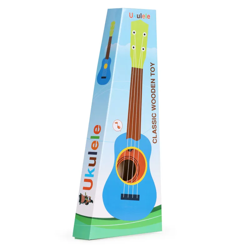 Medinė ukulelė vaikams Muzikos instrumentai ECOTOYS