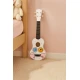 Vaikiška balta medinė ukulelė Muzikos instrumentai ECOTOYS