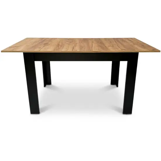 Stačiakampis išskleidžiamas stalas120–160 × 80 cm, iš natūralaus ąžuolo
