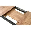 Rectangular folding table120-160 × 80 cm, in natural oak