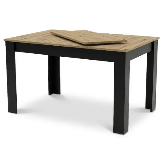Stačiakampis išsiskleidžiamas stalas 120–160 × 80 cm