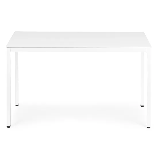 Baltas virtuvės / valgomojo stalas 120 x 60 cm