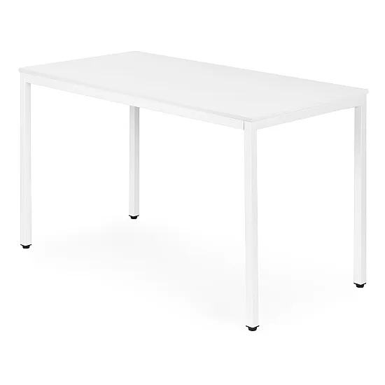 Baltas virtuvės / valgomojo stalas 120 x 60 cm