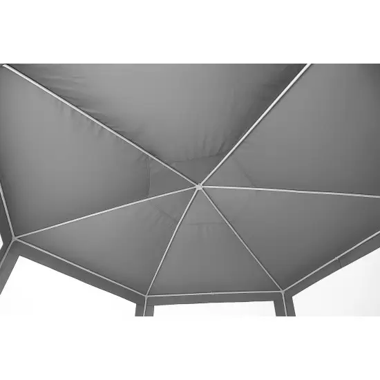 Pilka sodo palapinė 2x2x2 m su tinkleliu nuo uodų MultiGarden