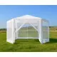 Balta sodo palapinė 2x2x2 m su tinkleliu nuo uodų MultiGarden