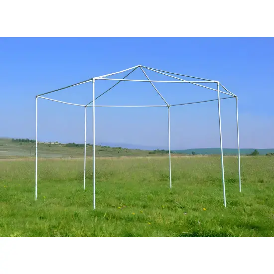 Balta sodo palapinė 2x2x2 m su tinkleliu nuo uodų MultiGarden