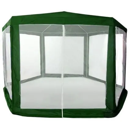 Зеленая садовая палатка 2x2x2 м с сеткой от комаров MultiGarden