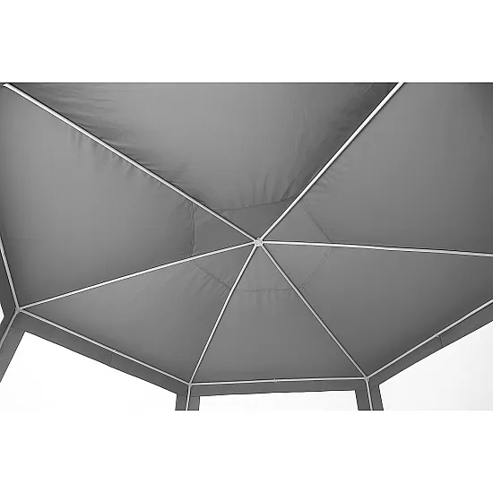 Pilka sodo palapinė 2x2x2 m su langais MultiGarden