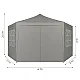 Pilka sodo palapinė 2x2x2 m su langais MultiGarden